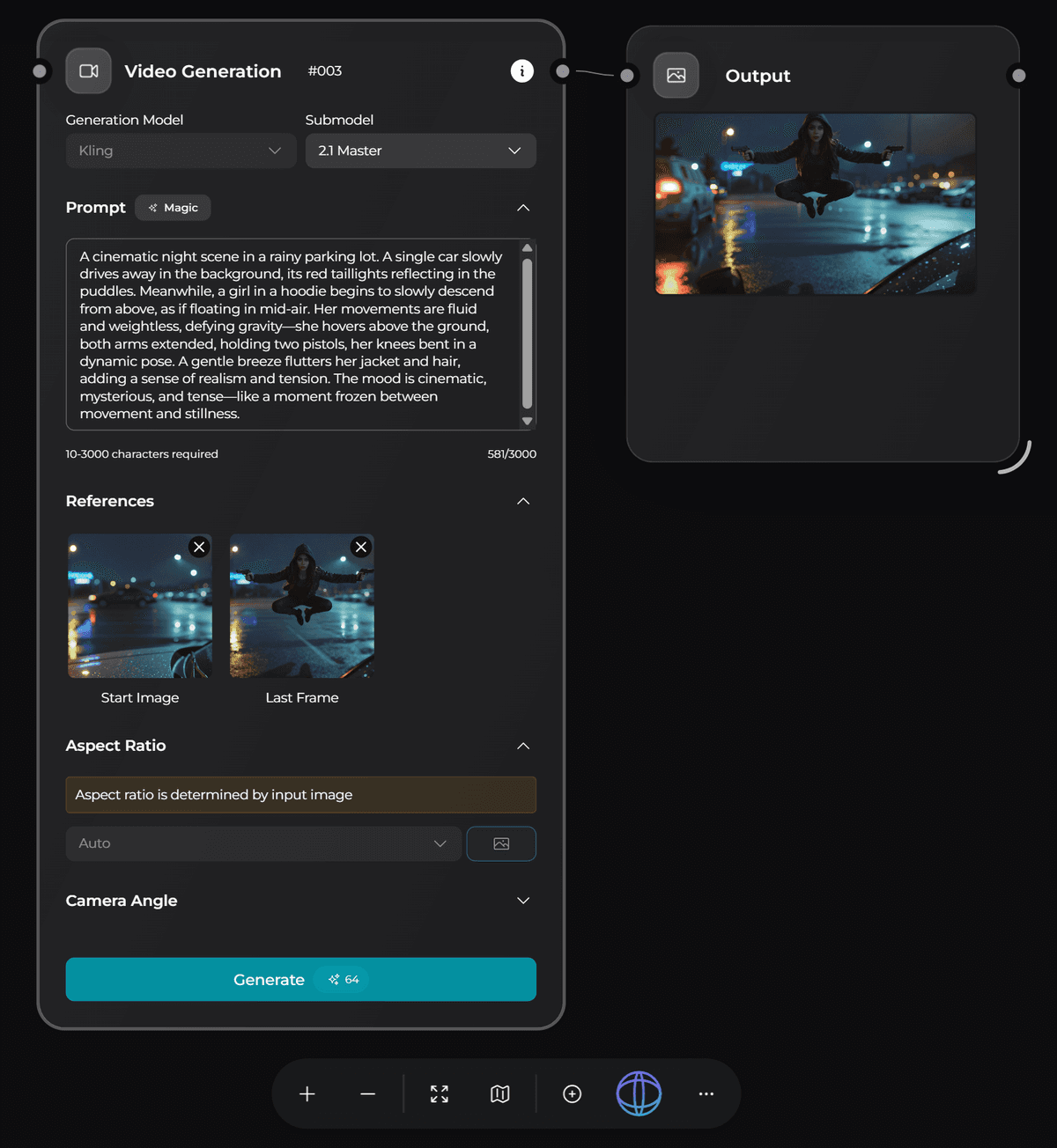 Step 3: Appearance effect with Kling